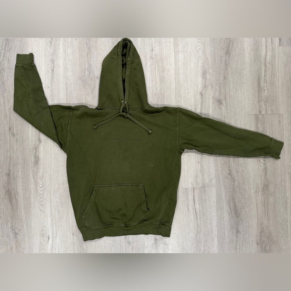 Taylor Swift EVER AND EVERMORE Long Story Short Sweatshirt Hoodie S Green RARE